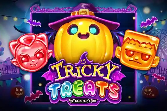 Tricky Treats logo – Slots by Push Gaming at Playone Casino